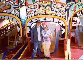 [Image of Joy and I at Xochimilco]