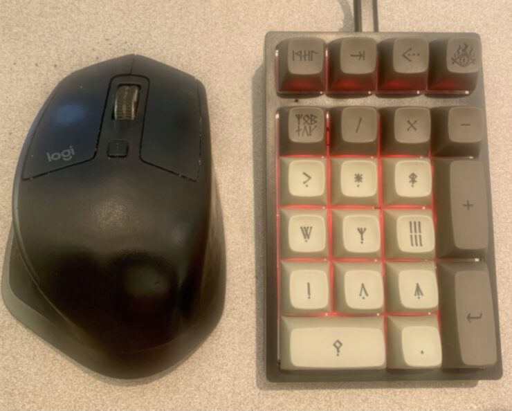 Dwarf ten key and mouse