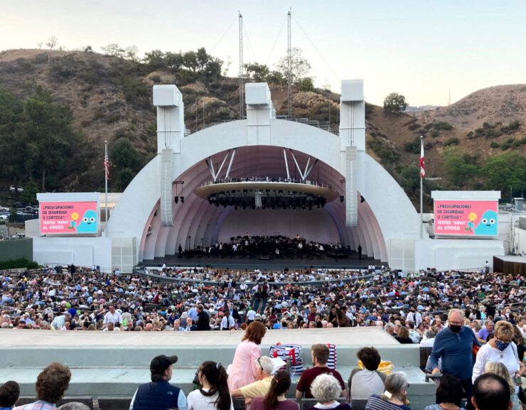 Crowd at the Hollywood Bowl.