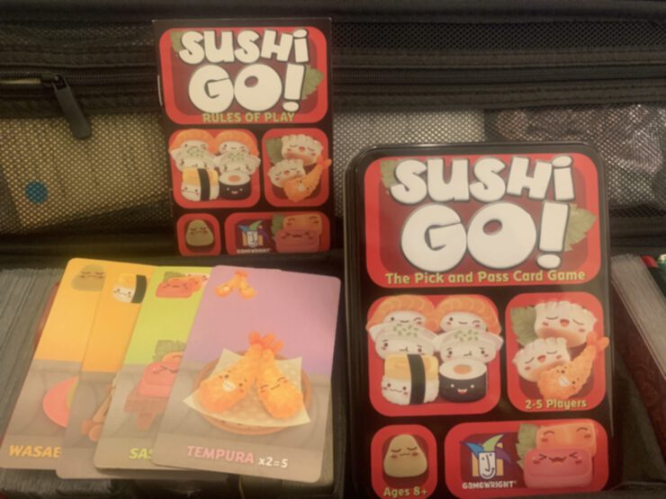 Sushi Go in my Quiver case to go.